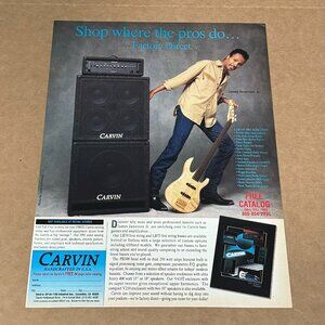 James Jamerson Jr. - Carvin Guitars - 1991 Print Advertisement